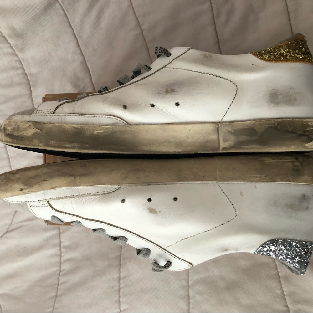 Golden Goose Superstar Low Sneaker Gold & Silver Glitter - Picture 5 of 14